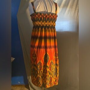 Multicolor Sleeveless Maxi Dress (L)